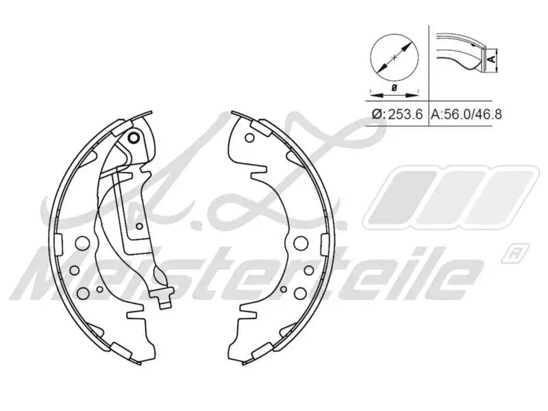 Brake Shoe Set (AZMT-44-026-1392)