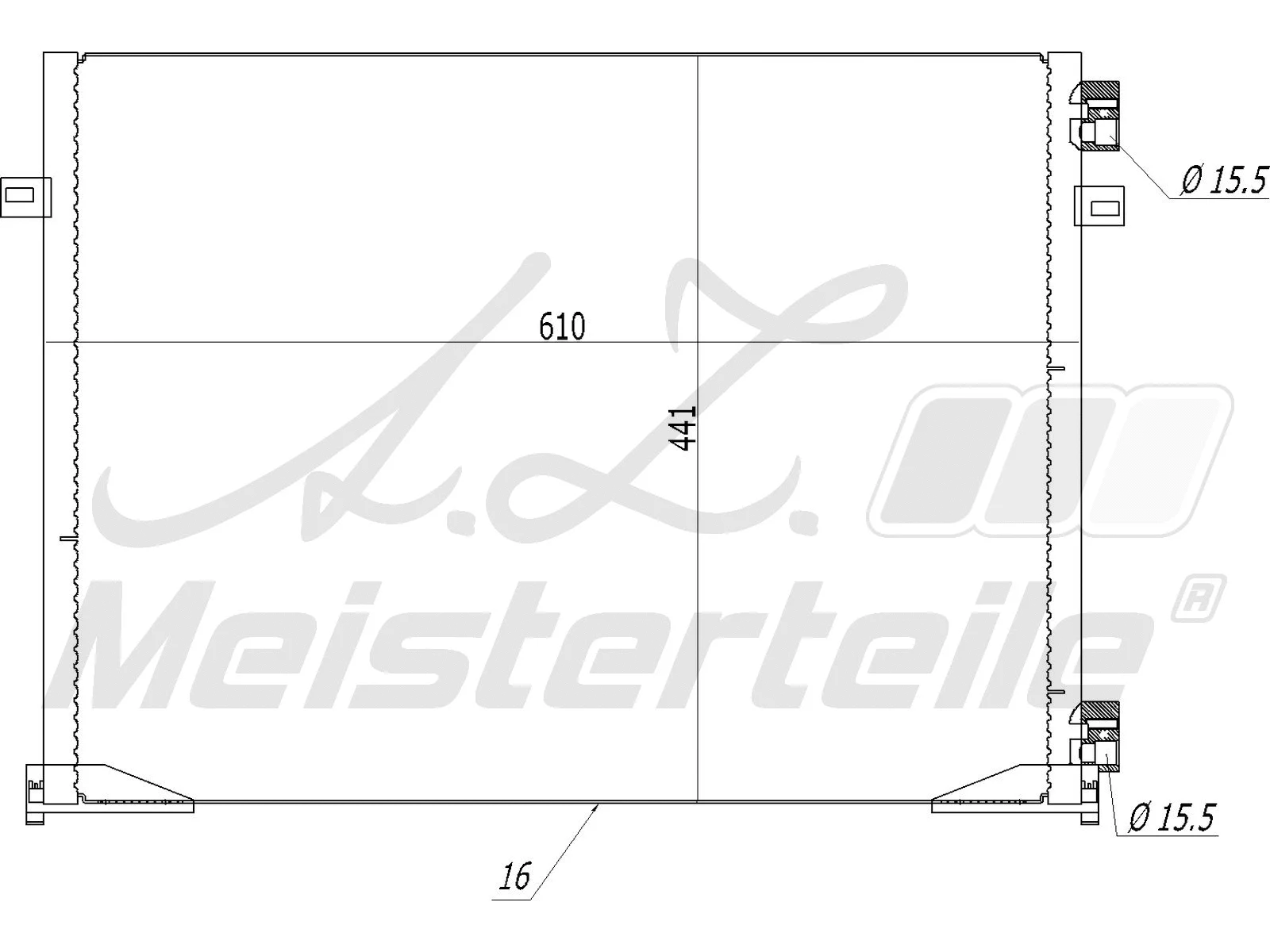 Condenser, air conditioning (AZMT-45-030-1294)