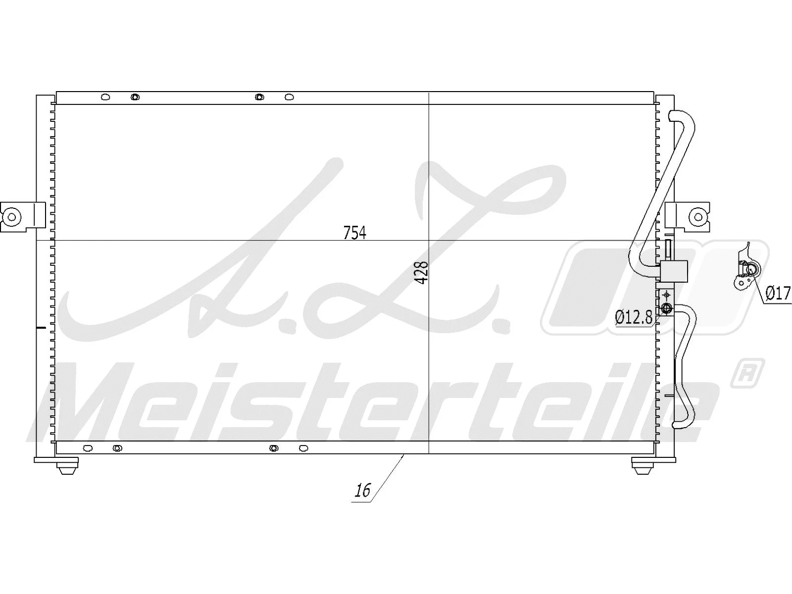 Condenser, air conditioning (AZMT-45-030-1296)