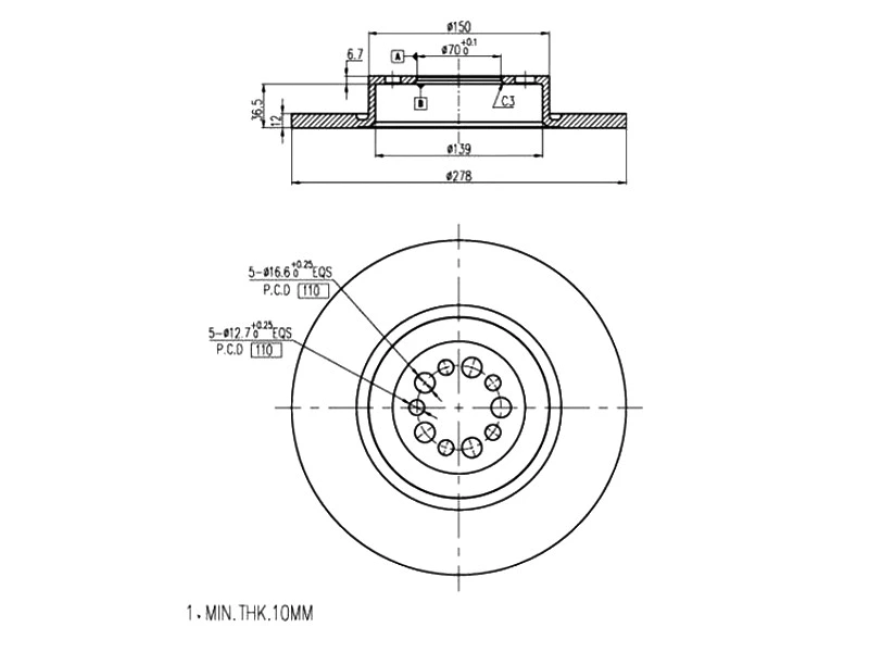 Brake Disc (AZMT-44-024-1236)