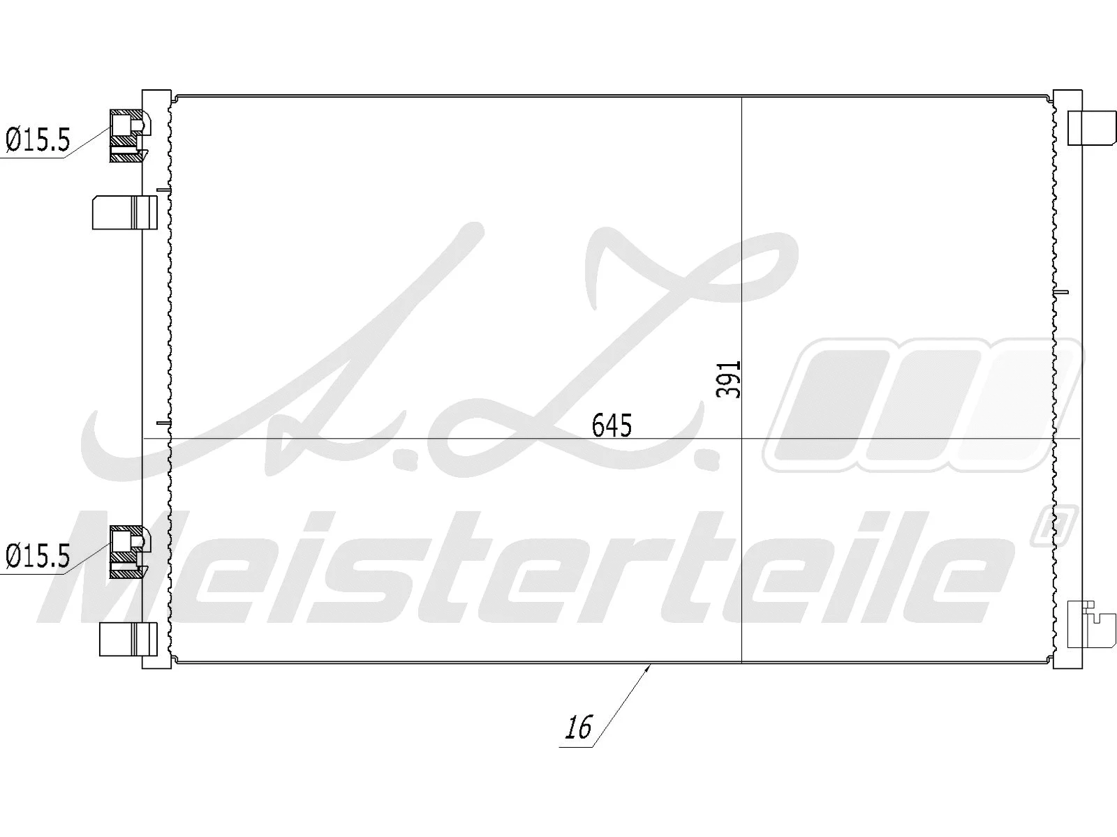 Condenser, air conditioning (AZMT-45-030-1171)