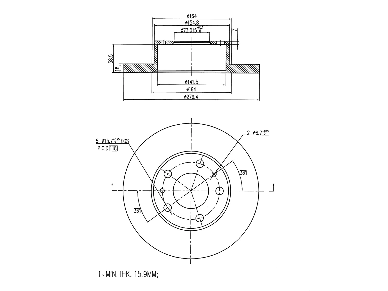 Brake Disc (AZMT-44-024-1488)