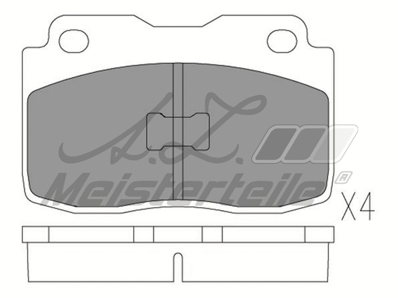 Brake Pad Set, disc brake (AZMT-44-022-2316)