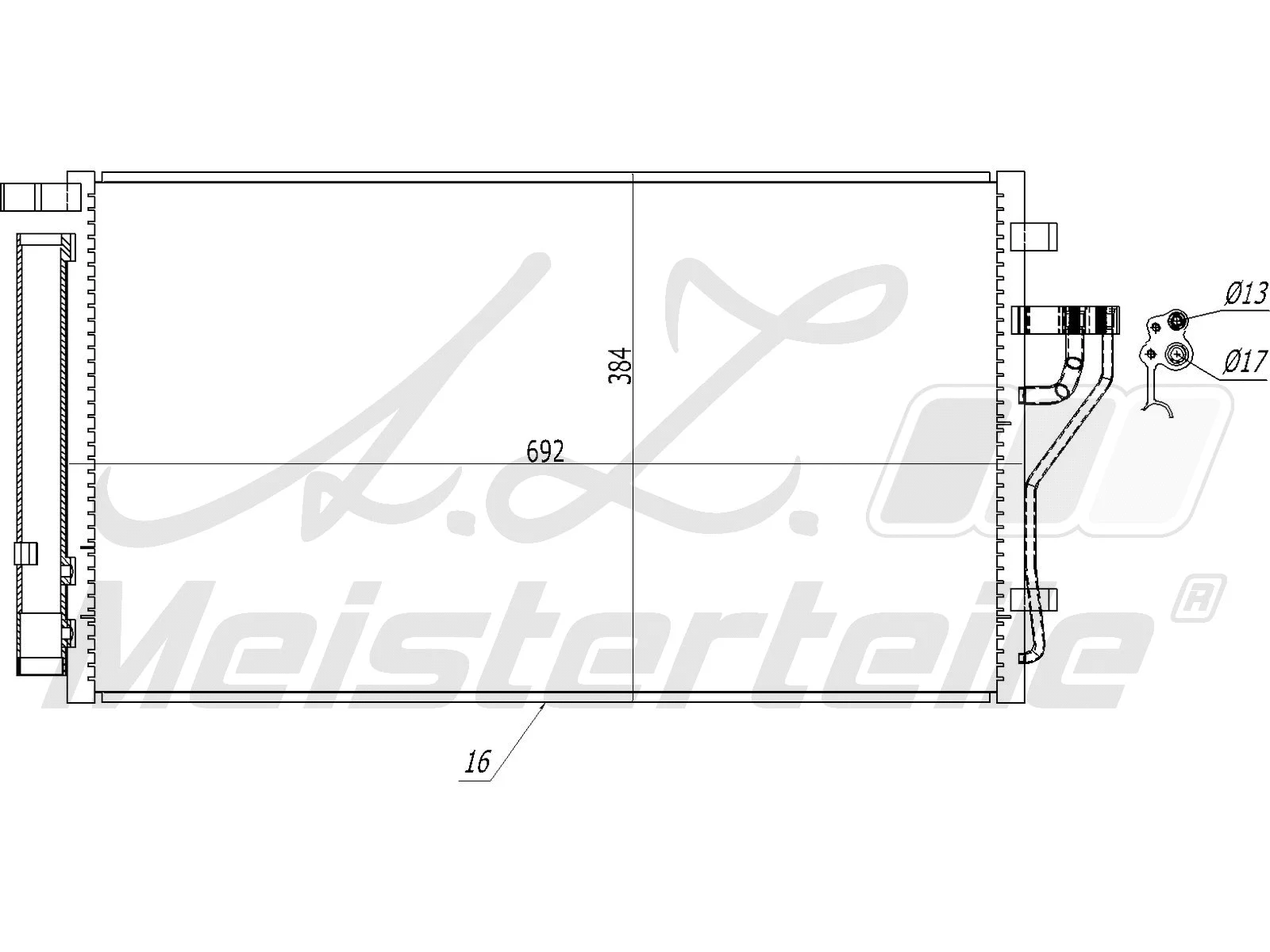 Condenser, air conditioning (AZMT-45-030-1133)