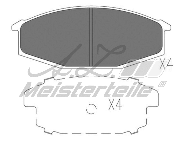 Brake Pad Set, disc brake (AZMT-44-022-2230)