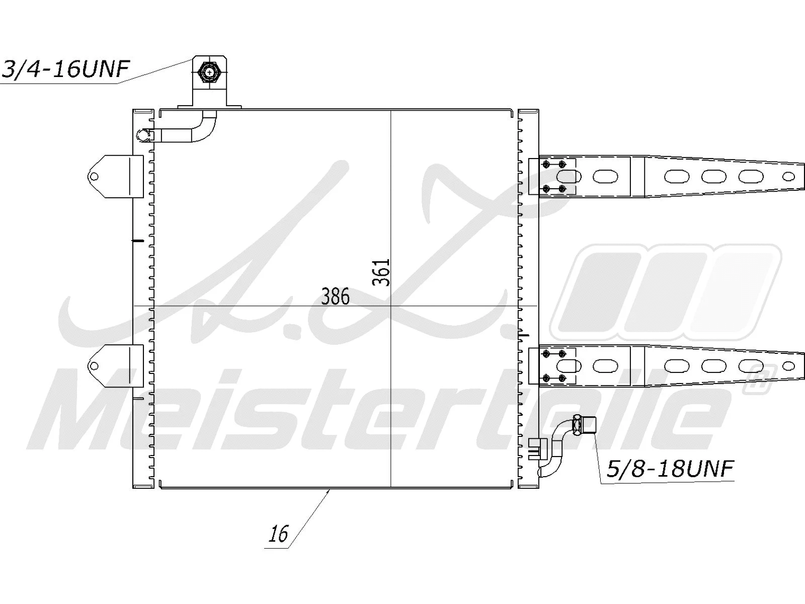 Condenser, air conditioning (AZMT-45-030-1061)