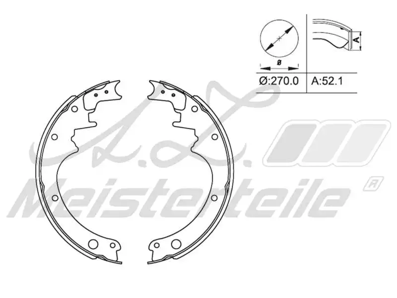 Brake Shoe Set (AZMT-44-026-1356)