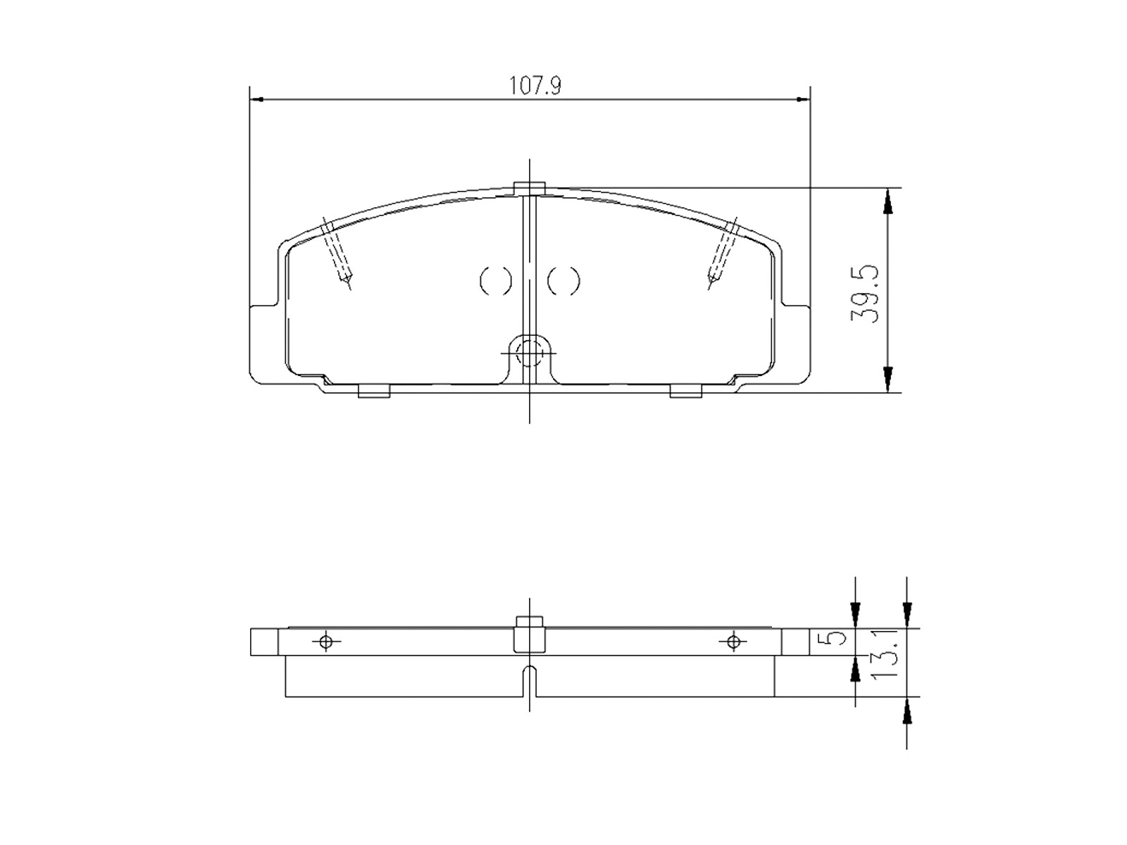 Brake Pad Set, disc brake (AZMT-44-022-1284)