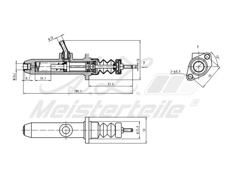 Master Cylinder, clutch (AZMT-47-030-1032)