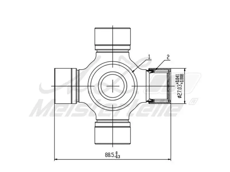 Joint, propshaft (AZMT-42-041-1052)