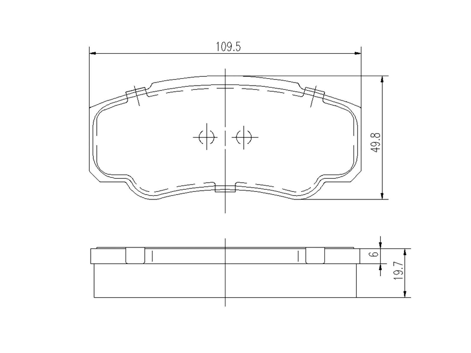 Brake Pad Set, disc brake (AZMT-44-022-1451)
