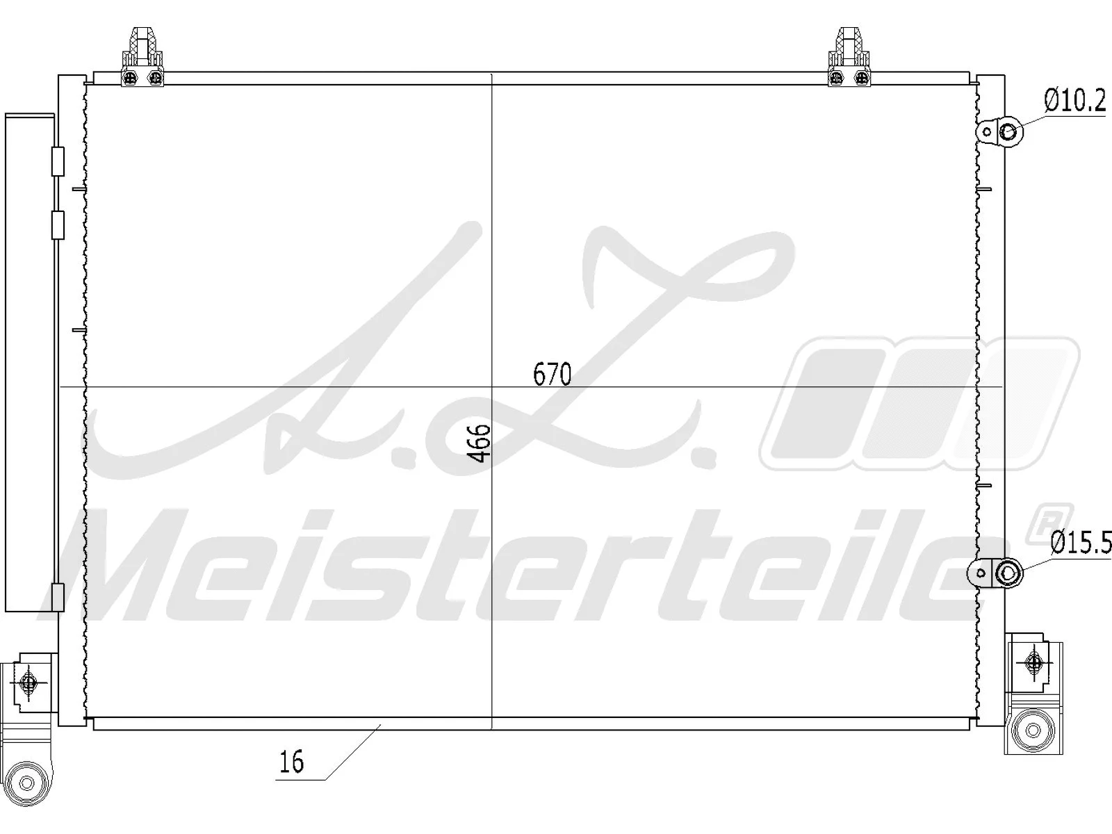 Condenser, air conditioning (AZMT-45-030-1379)