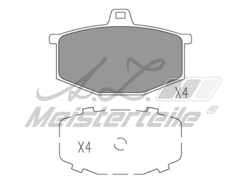 Brake Pad Set, disc brake (AZMT-44-022-1835)