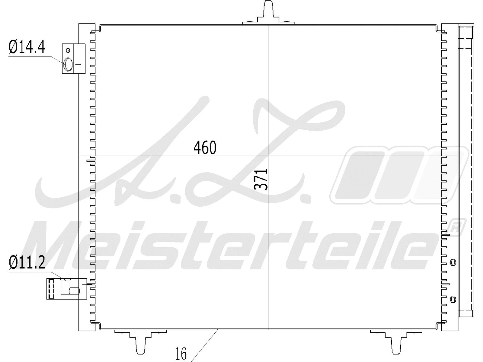 Condenser, air conditioning (AZMT-45-030-1140)