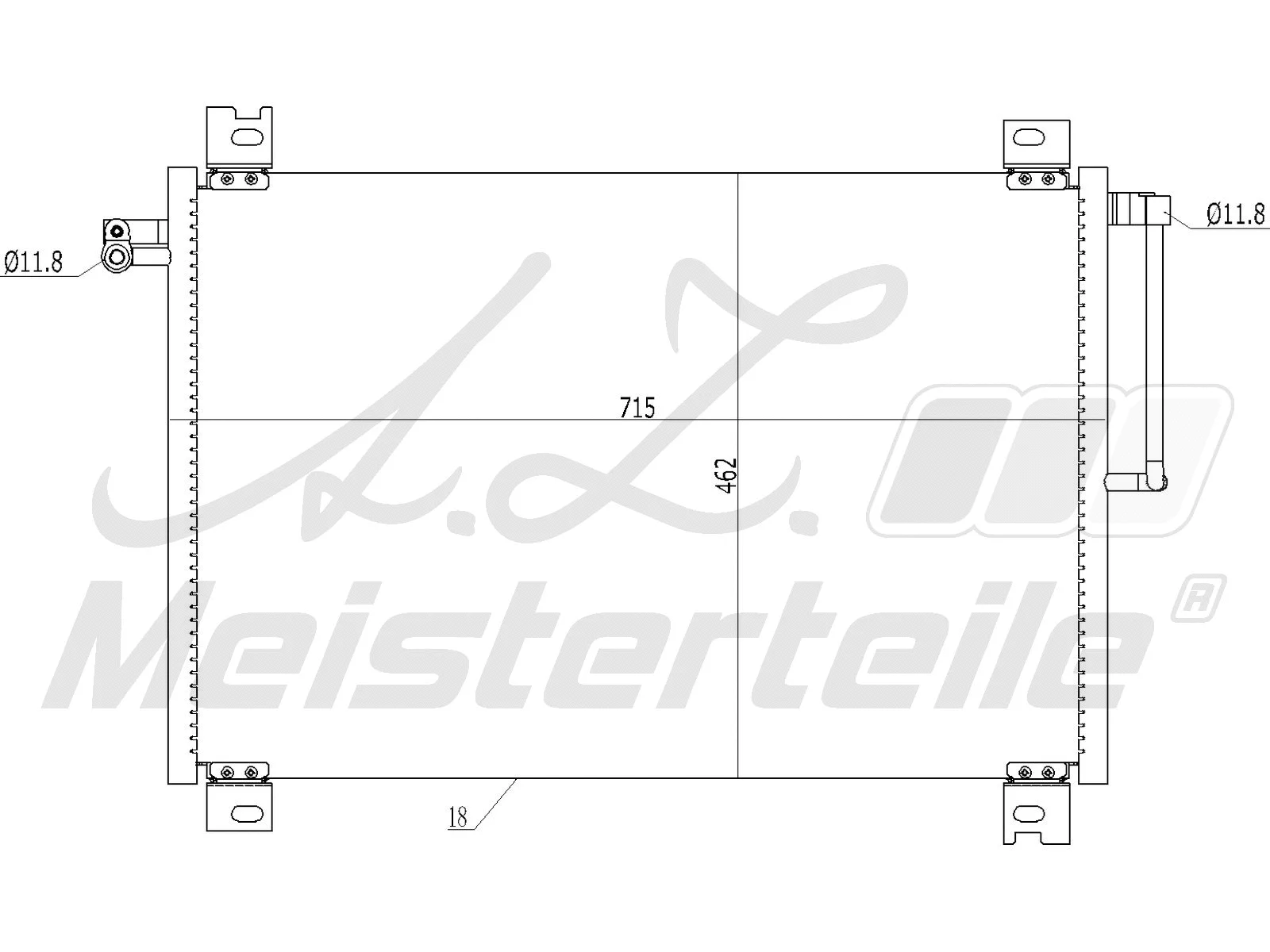 Condenser, air conditioning (AZMT-45-030-1203)