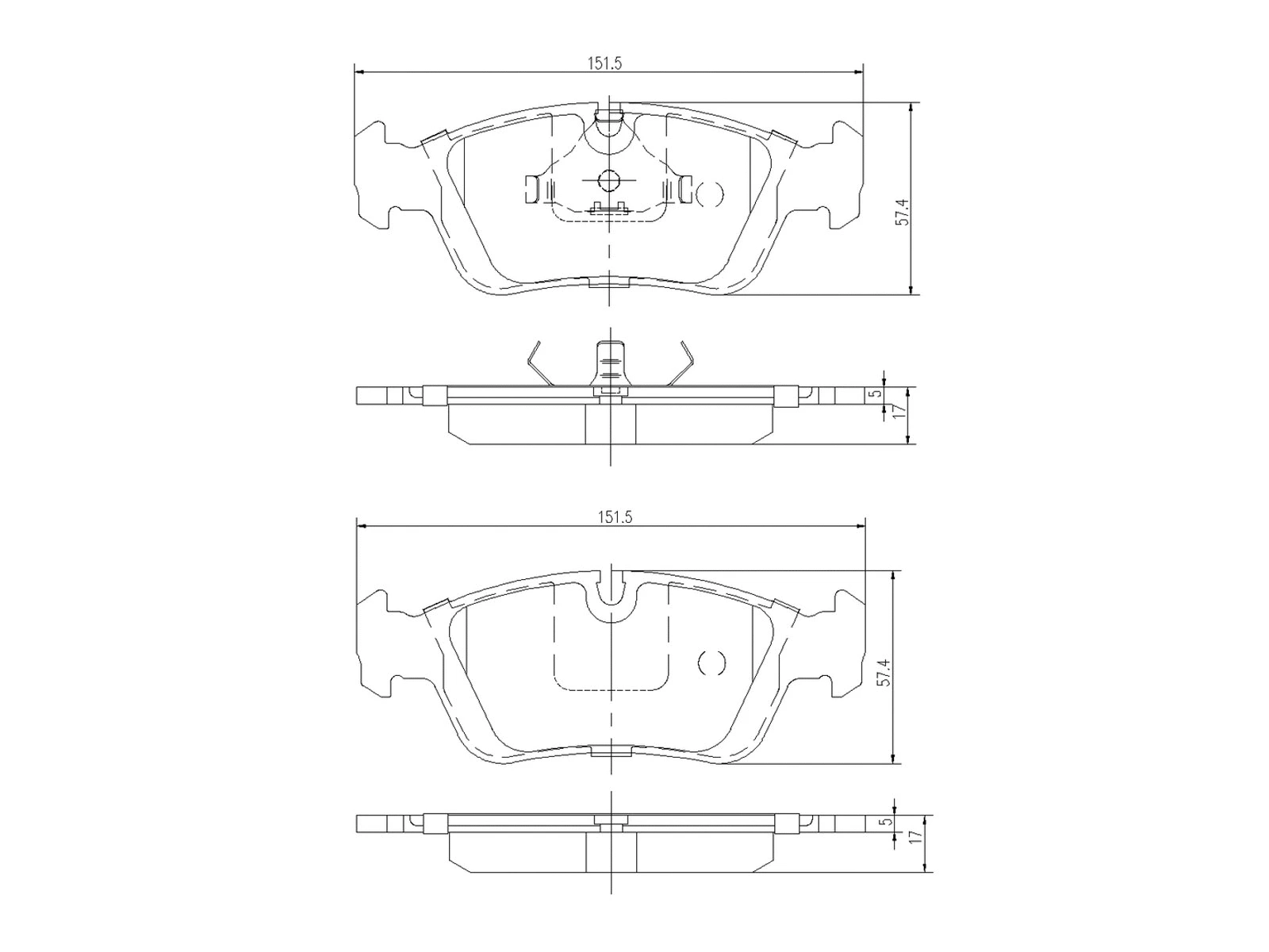 Brake Pad Set, disc brake (AZMT-44-022-1387)