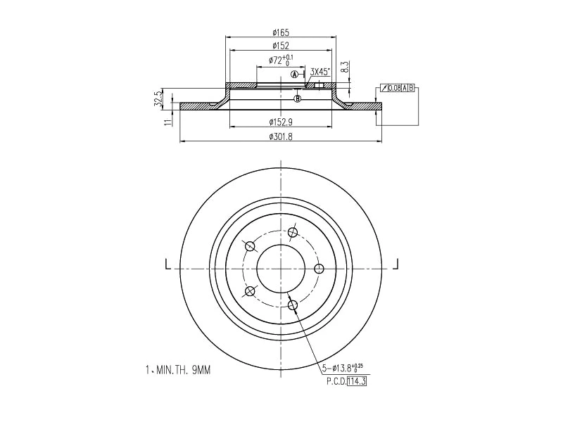Brake Disc (AZMT-44-024-1273)