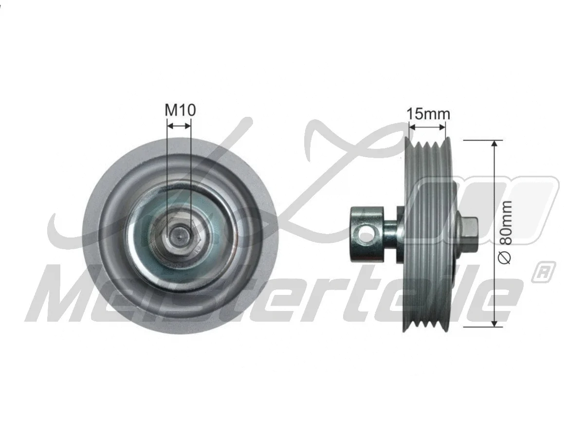 Tensioner Pulley, V-ribbed belt