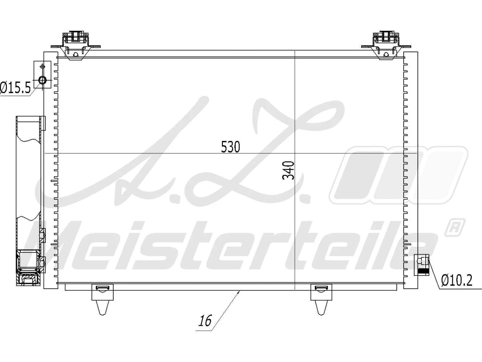 Condenser, air conditioning (AZMT-45-030-1099)