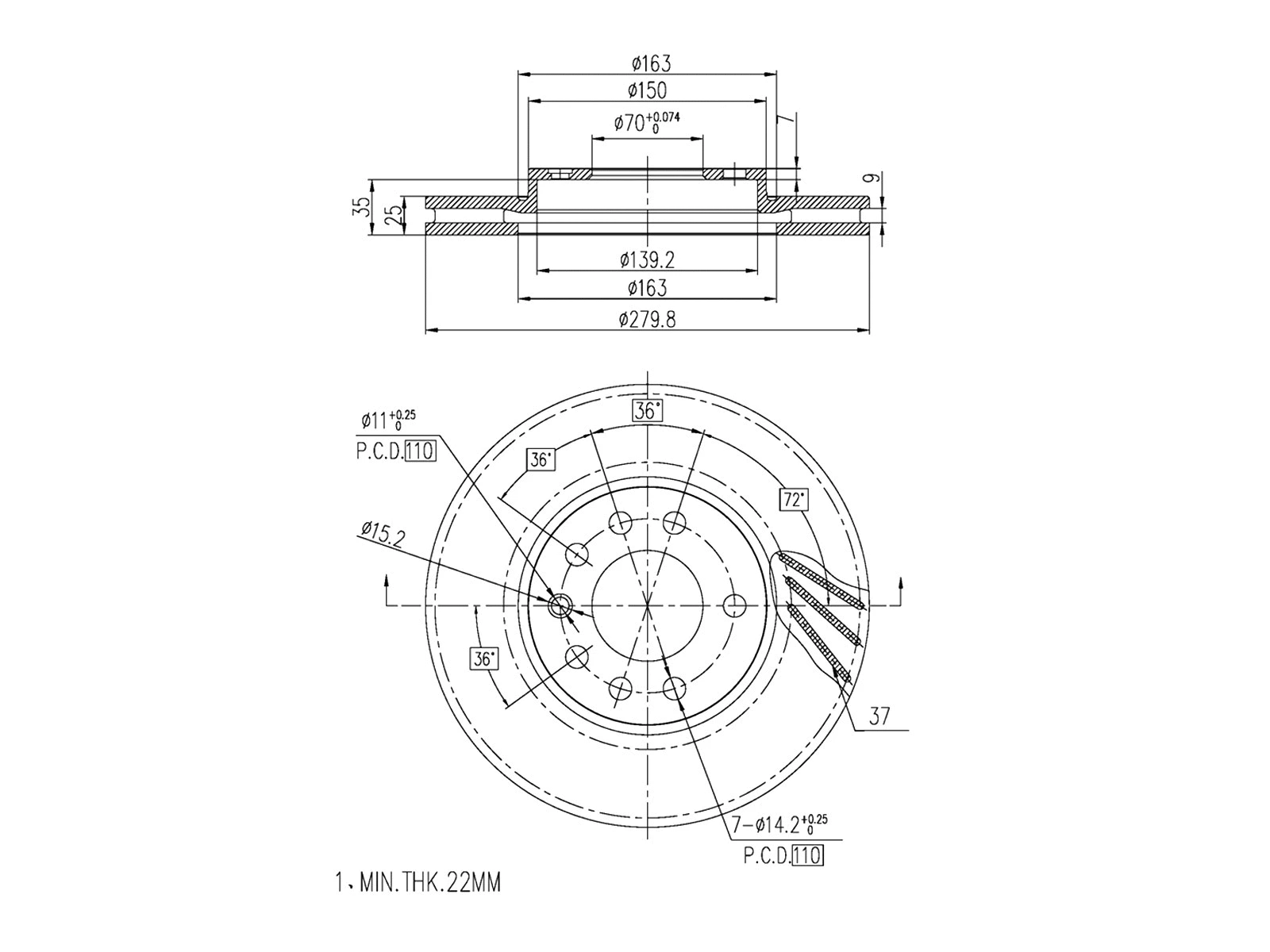 Brake Disc (AZMT-44-024-1031)
