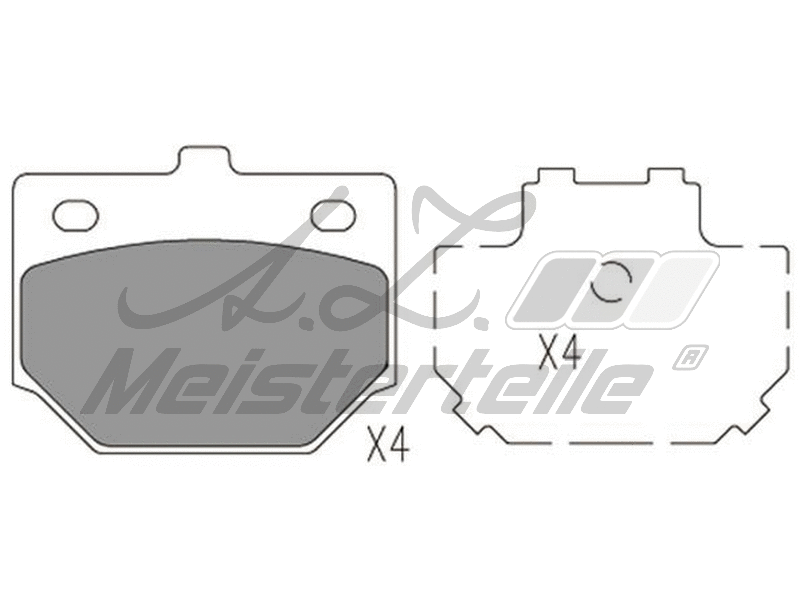Brake Pad Set, disc brake (AZMT-44-022-2221)