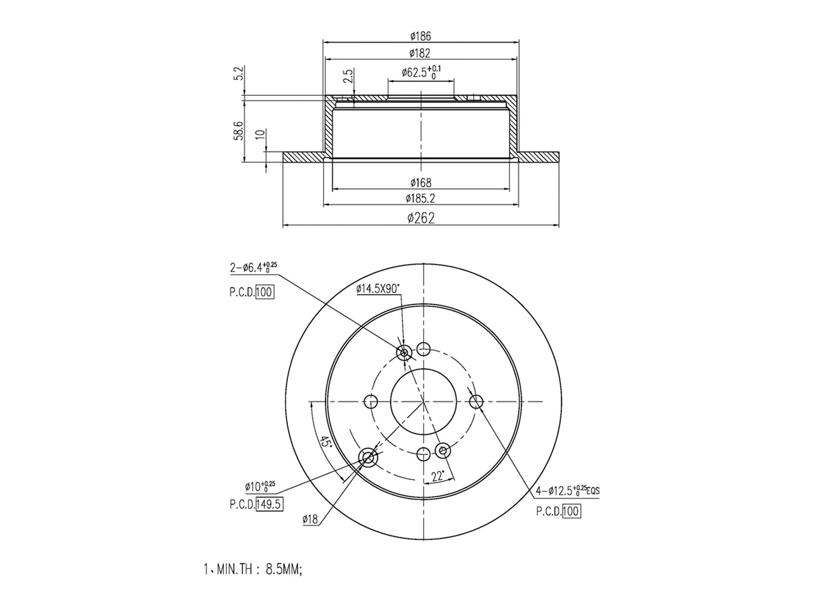 Brake Disc (AZMT-44-024-1393)