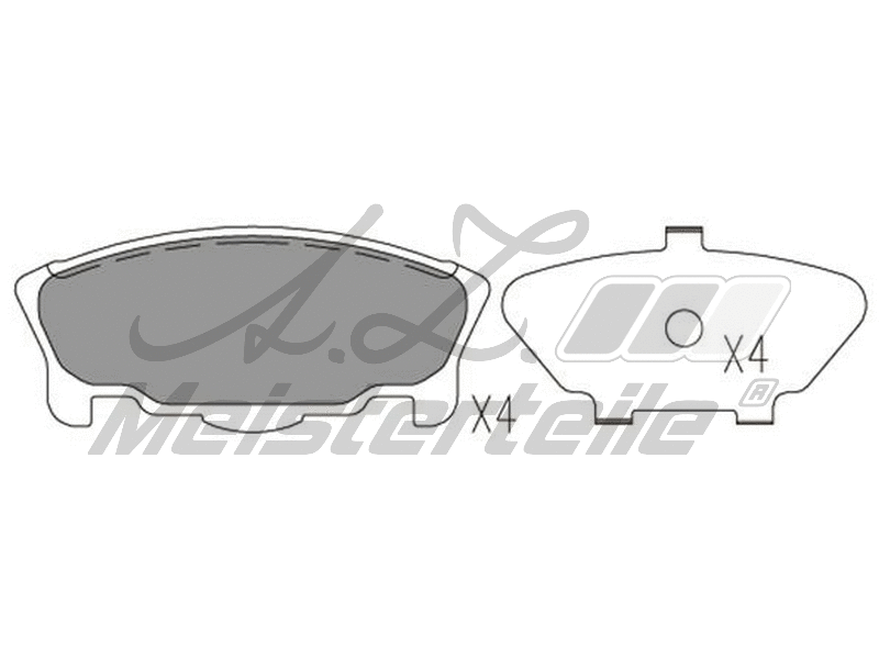 Brake Pad Set, disc brake (AZMT-44-022-1841)
