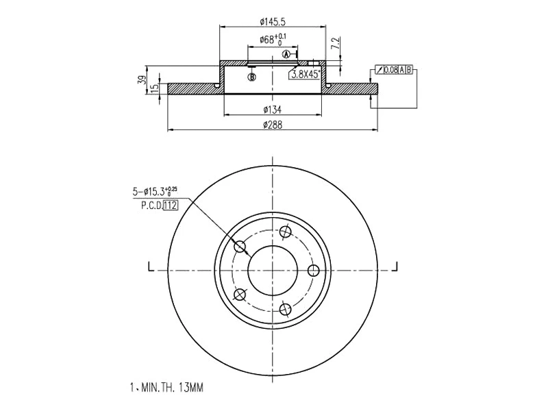 Brake Disc (AZMT-44-024-1435)