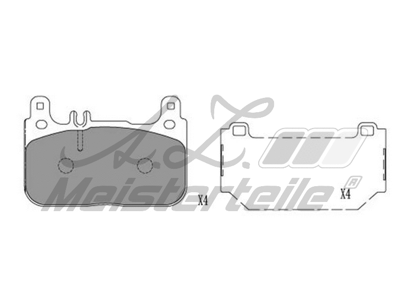 Brake Pad Set, disc brake (AZMT-44-022-2009)
