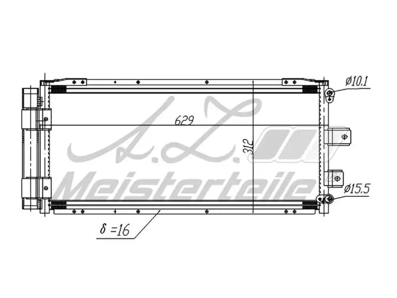 Condenser, air conditioning (AZMT-45-030-1671)