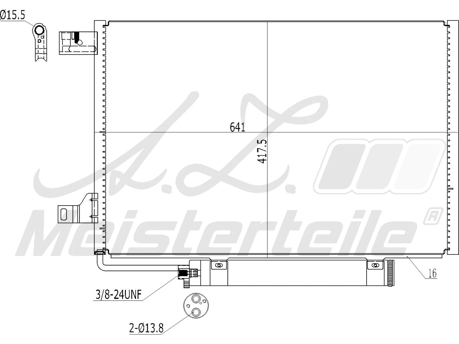 Condenser, air conditioning (AZMT-45-030-1428)
