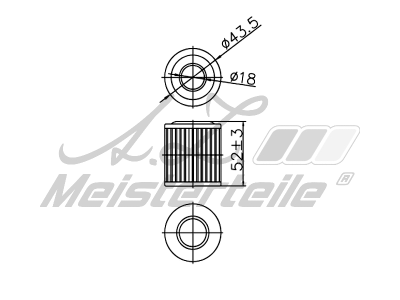 Hydraulic Filter, automatic transmission (AZMT-41-050-1123)