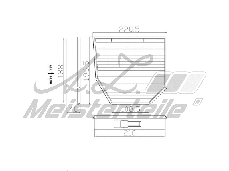 Filter, cabin air (AZMT-41-010-1743)