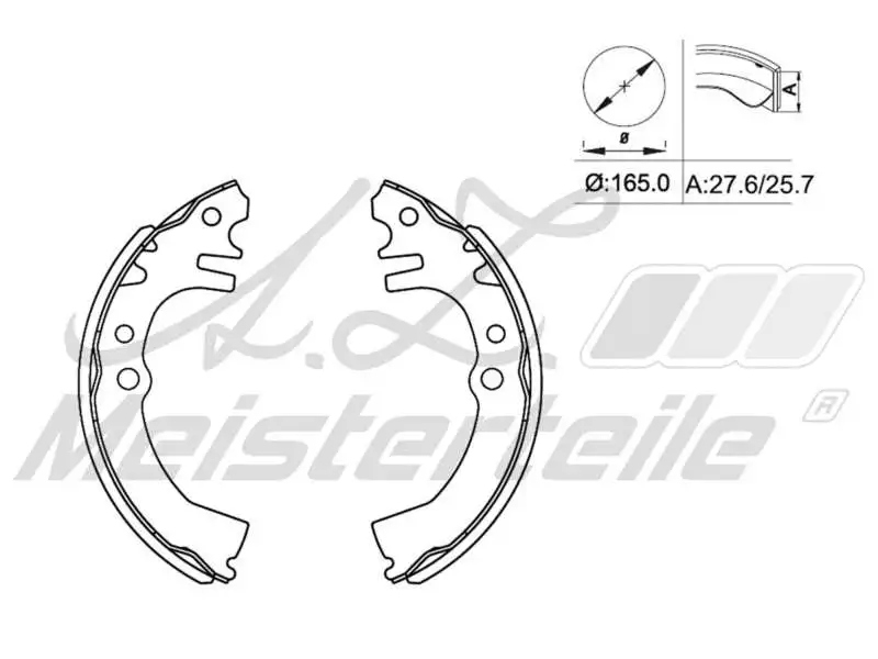 Brake Shoe Set (AZMT-44-026-1467)