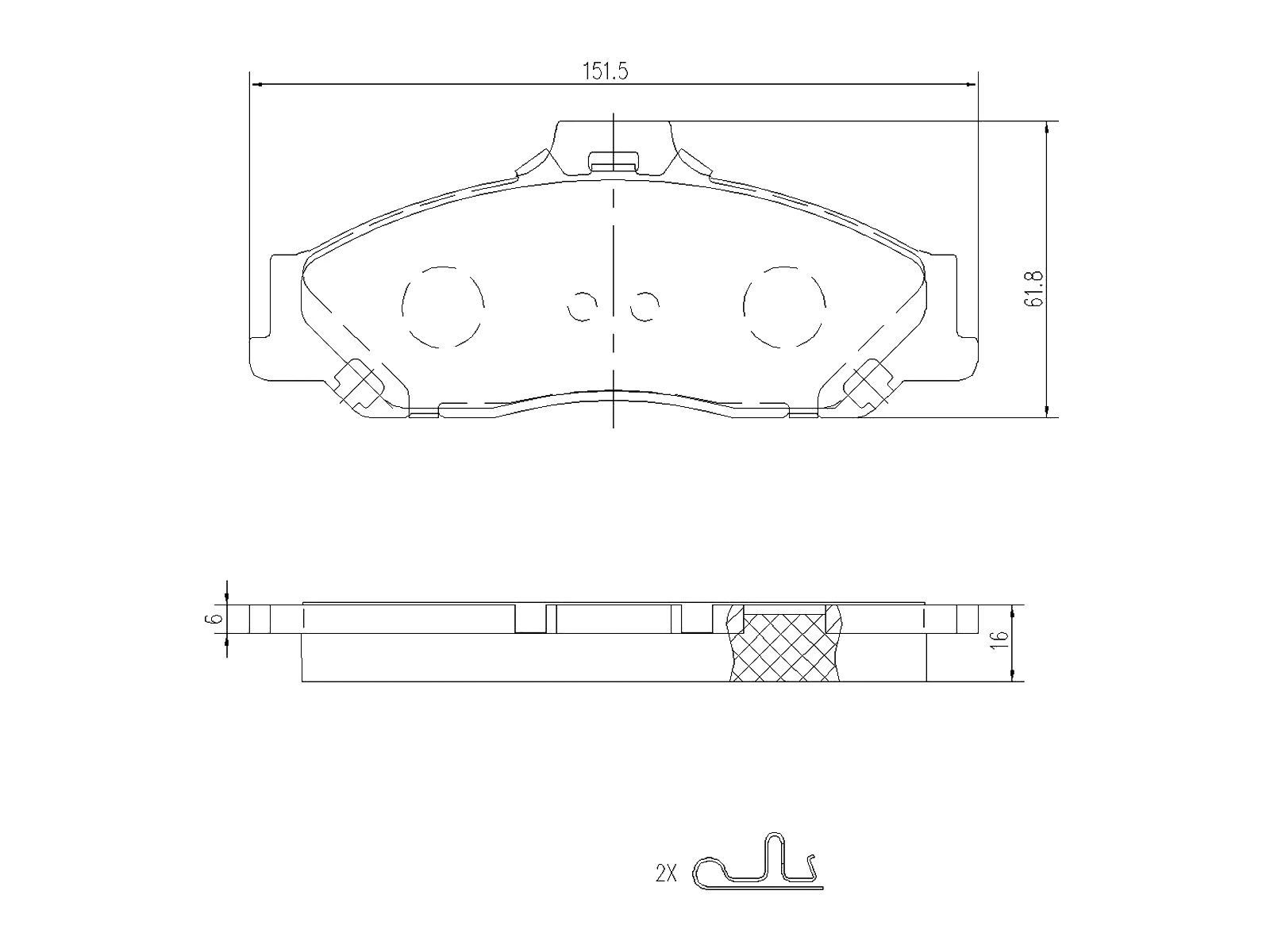 Brake Pad Set, disc brake (AZMT-44-022-1134)