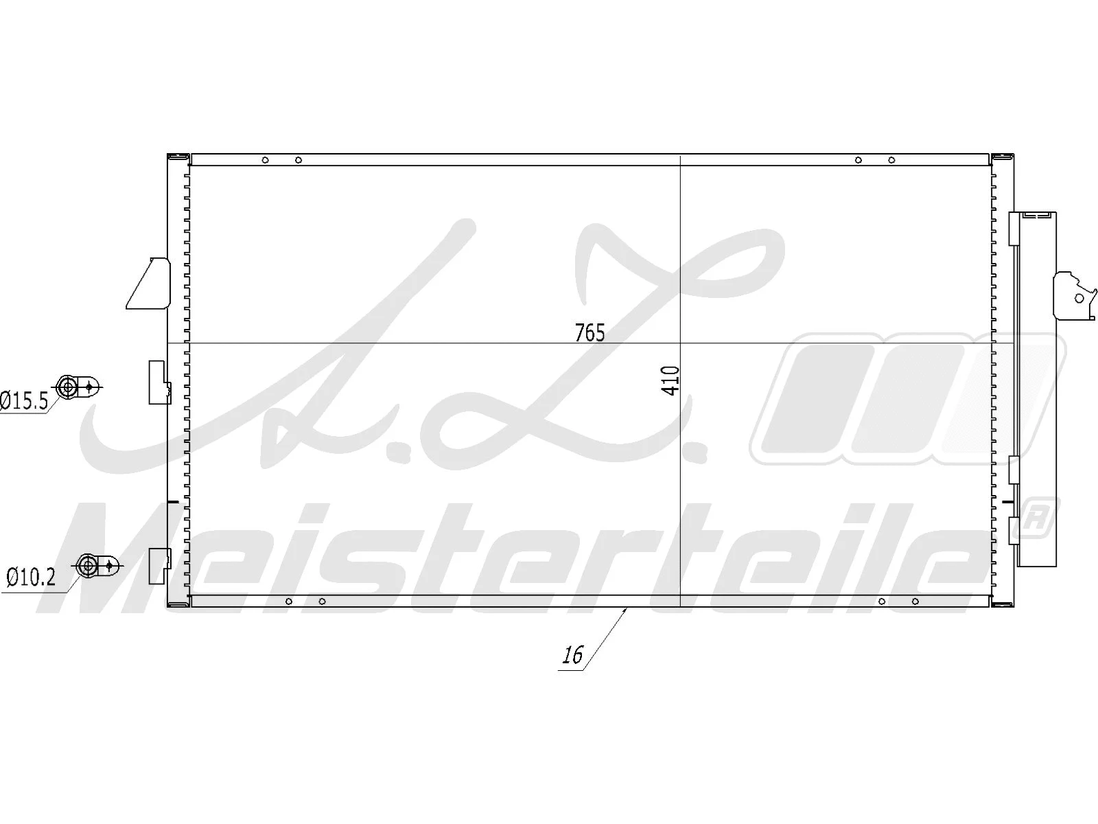 Condenser, air conditioning (AZMT-45-030-1091)