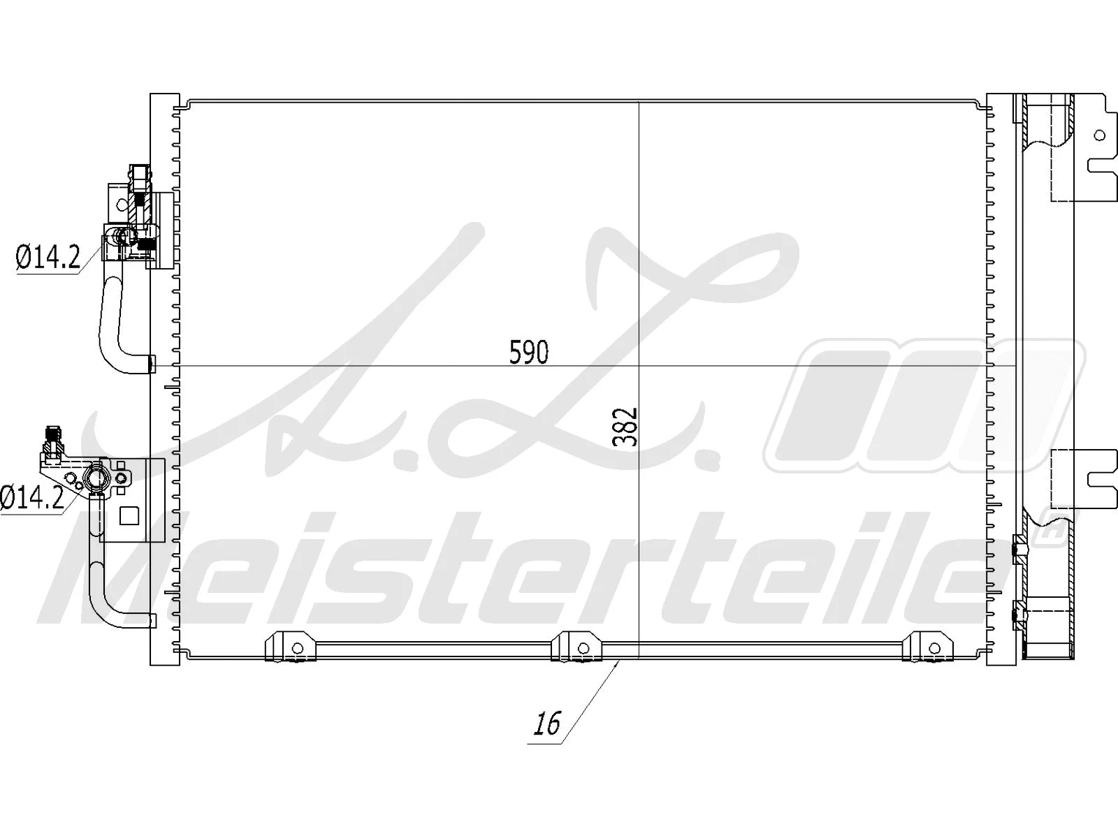 Condenser, air conditioning (AZMT-45-030-1035)