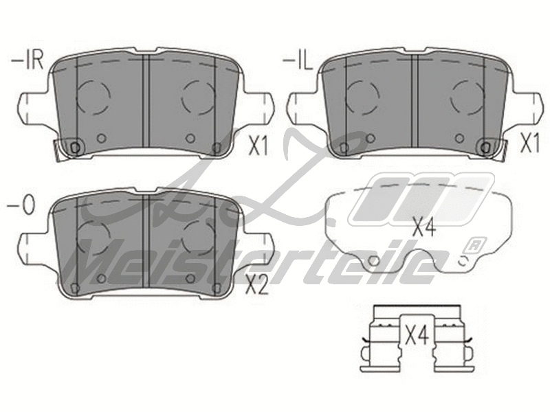 Brake Pad Set, disc brake (AZMT-44-022-1993)