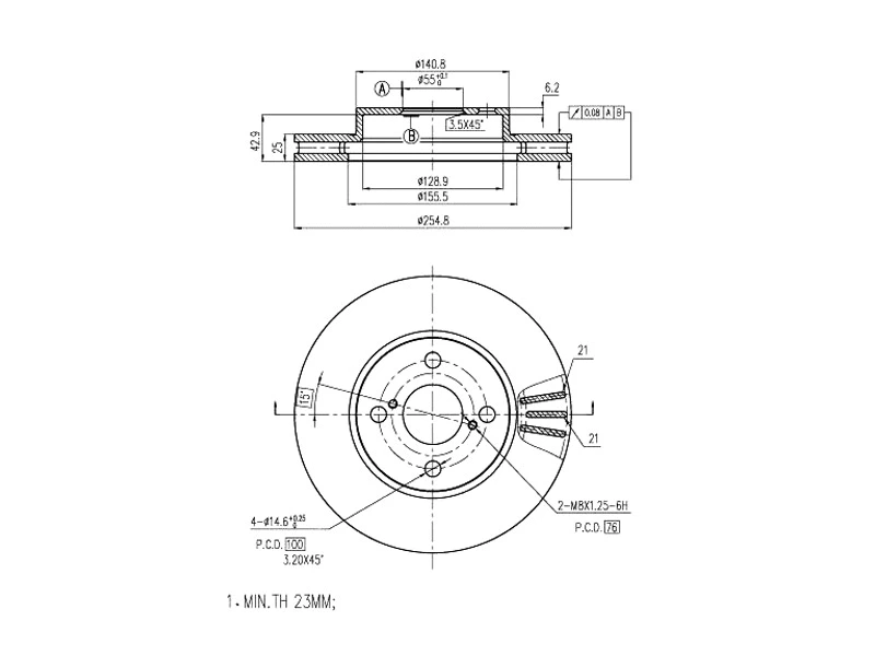 Brake Disc (AZMT-44-024-1180)