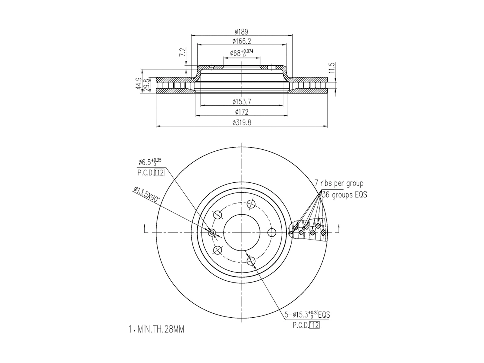 Brake Disc (AZMT-44-024-1340)