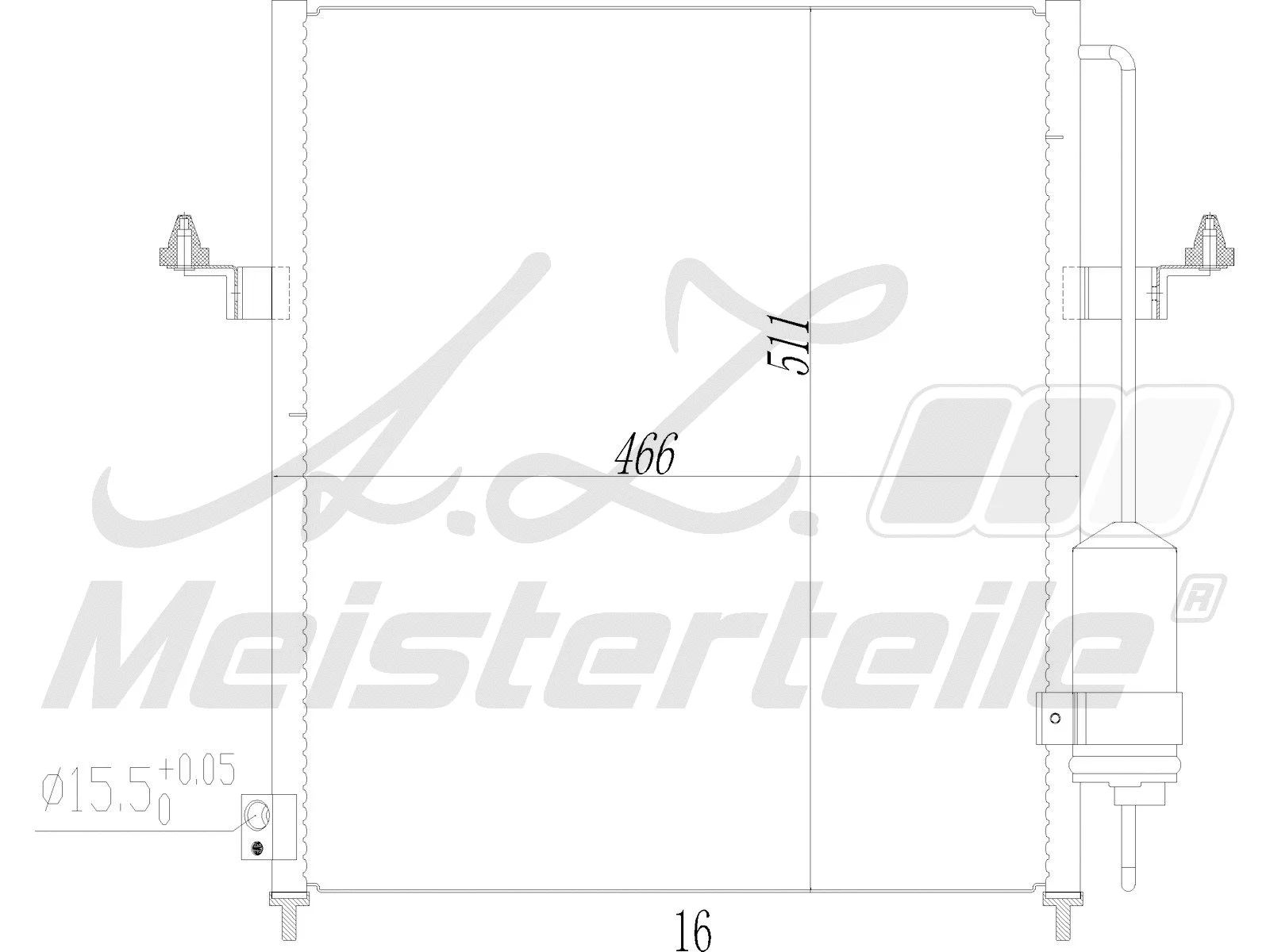 Condenser, air conditioning (AZMT-45-030-1534)