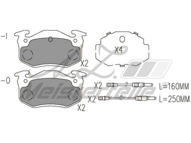 Brake Pad Set, disc brake (AZMT-44-022-2264)
