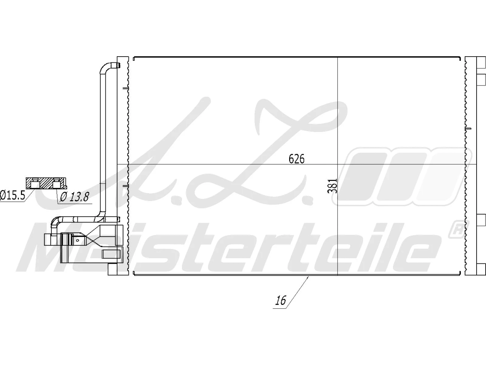 Condenser, air conditioning (AZMT-45-030-1399)