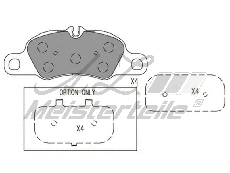Brake Pad Set, disc brake (AZMT-44-022-1903)