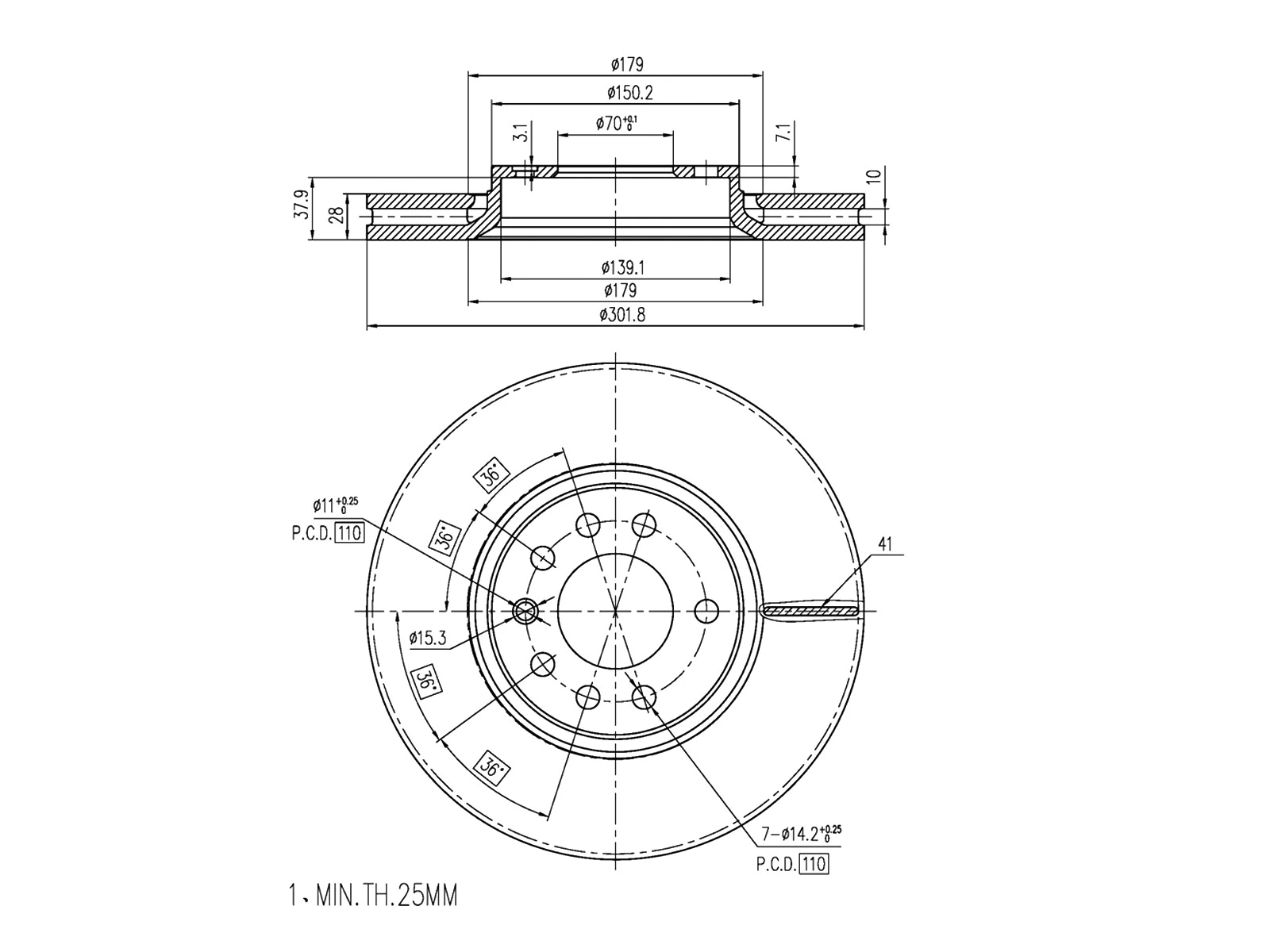 Brake Disc (AZMT-44-024-1122)