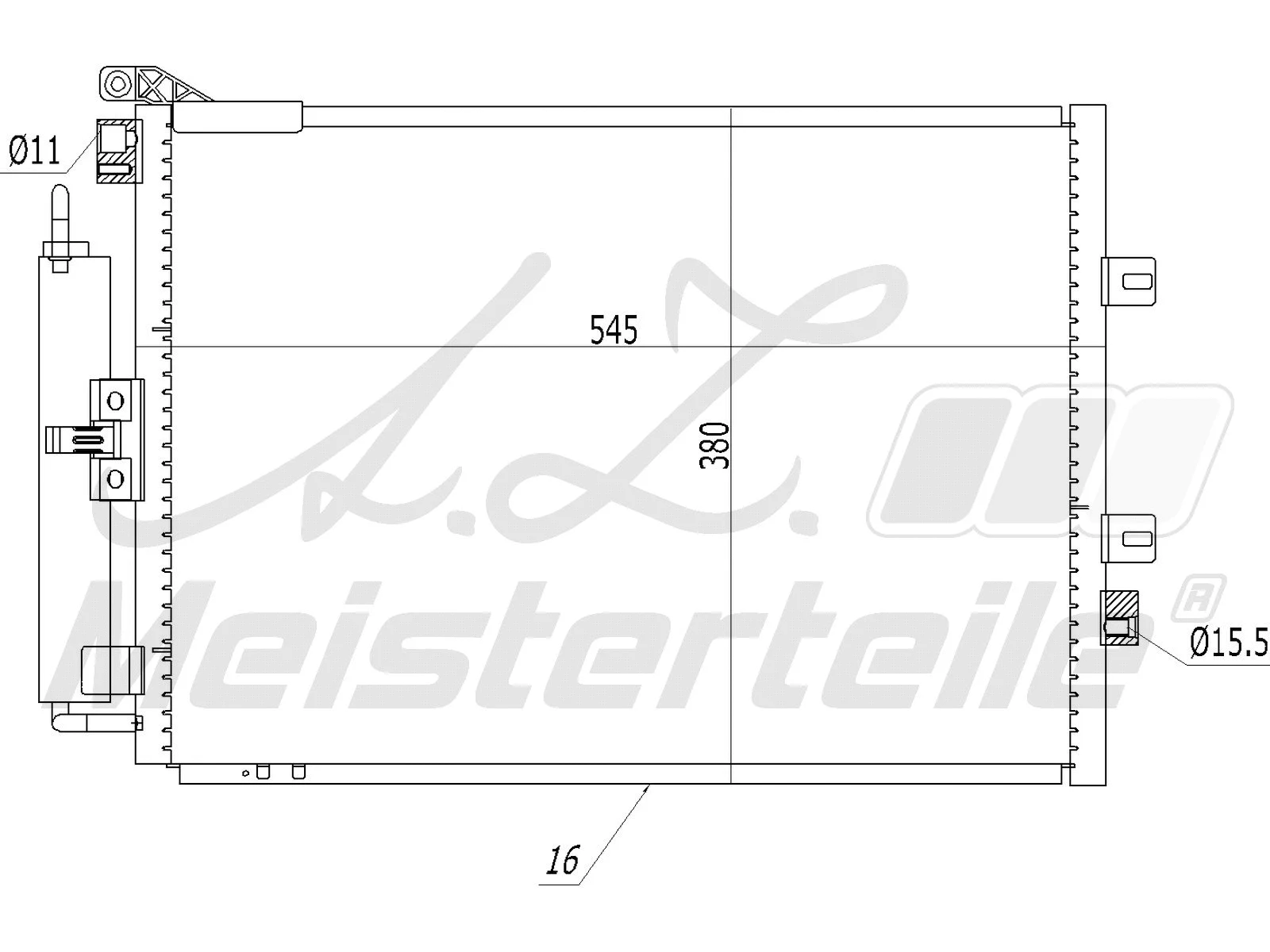 Condenser, air conditioning (AZMT-45-030-1467)