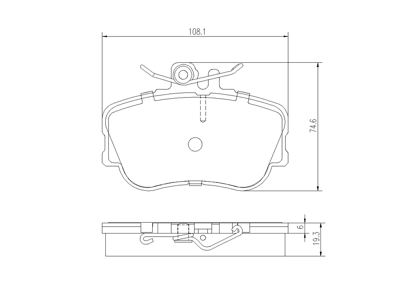 Brake Pad Set, disc brake (AZMT-44-022-1409)