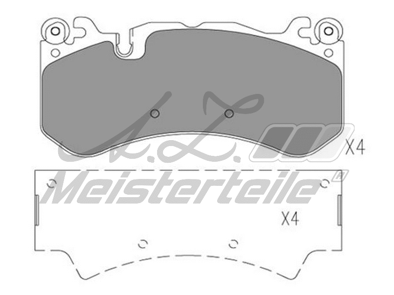 Brake Pad Set, disc brake (AZMT-44-022-1783)