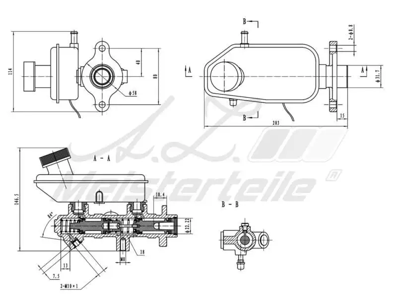 Brake Master Cylinder (AZMT-44-110-1119)