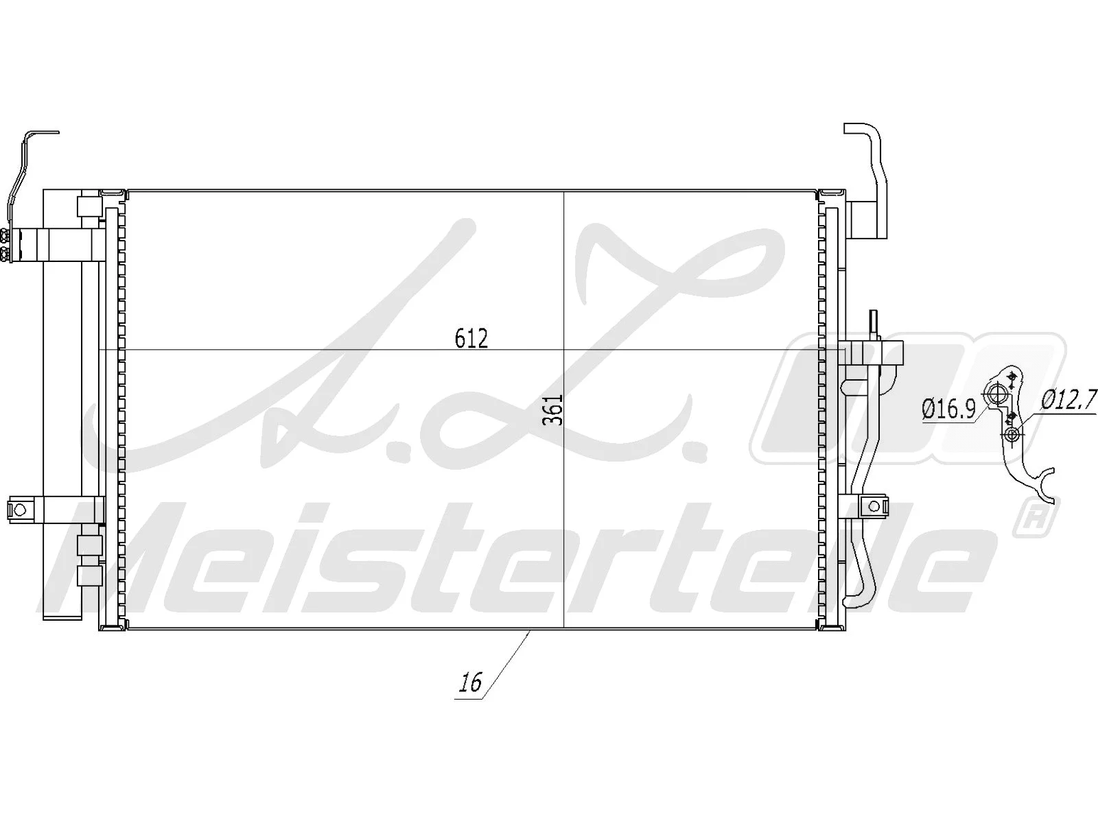 Condenser, air conditioning (AZMT-45-030-1125)